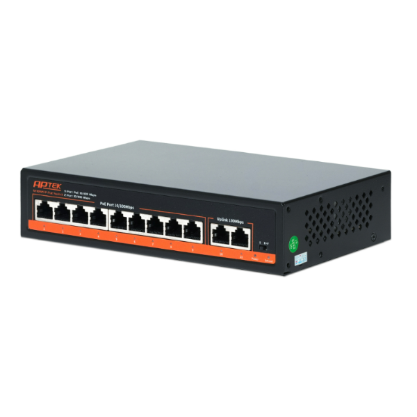 9-port 10/100Mbps PoE Switch APTEK SF1092FP